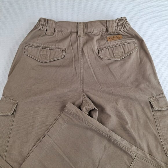 Cabela's Women's Khaki Pants Cargo Size 4 Pocket Hiking Trail Outdoor Beige - Picture 9 of 15